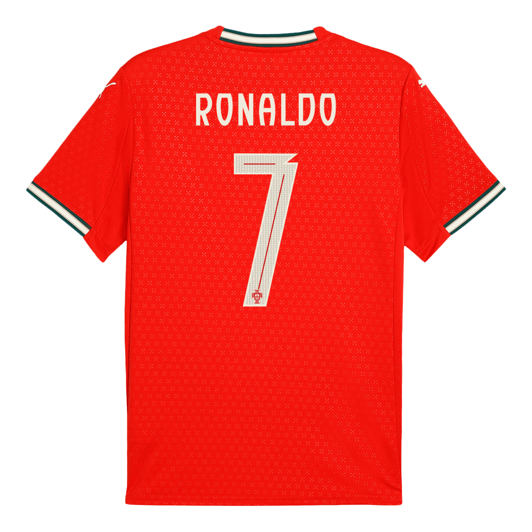 RONALDO #7 Portugal Home  Soccer Jersey 2025 Authentic Kit