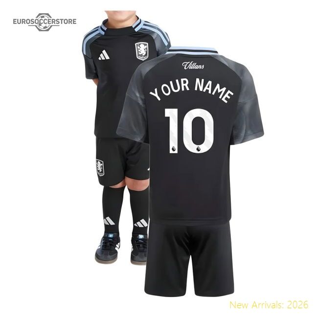 Official 2025-2026 Aston Villa Away Mini Kit (your Name) - Premium