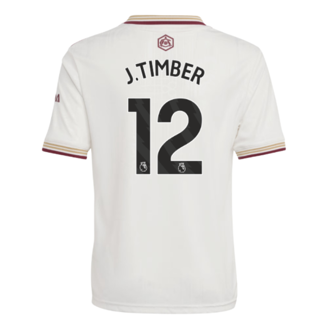 2025-2026 Arsenal Third Shirt (Kids) (J.Timber 12) (Fan Favorite)