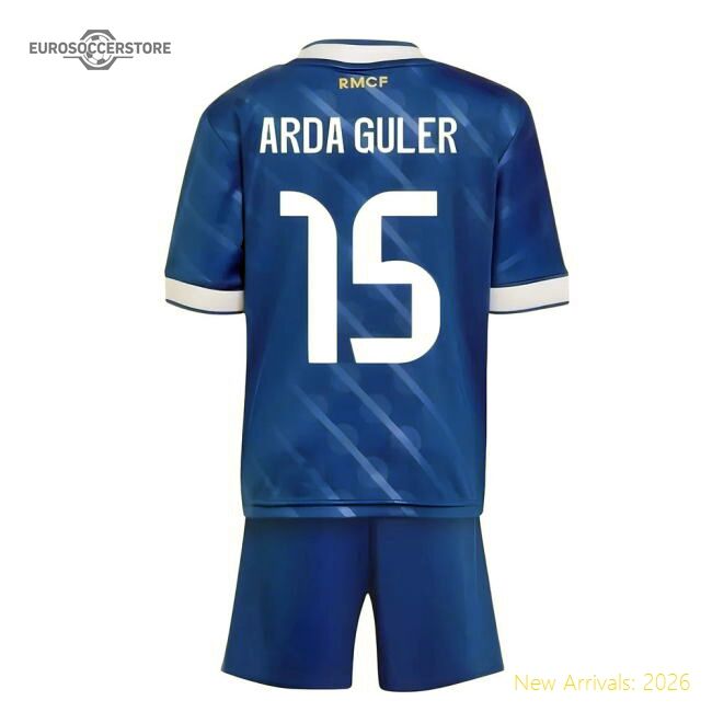 Premium-grade 2025-2026 Real Madrid Third Youth Kit (arda Guler 15)