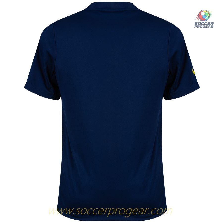 Atletico Madrid 2025/26 Collection Pre Match Football Shirt Blue / Yellow