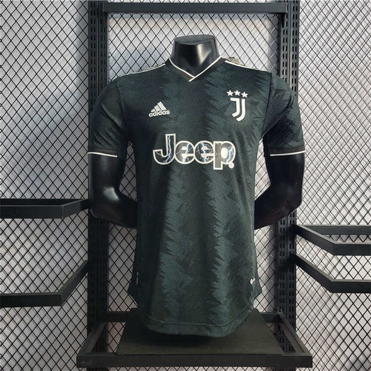 2223 Juventus Away Black Soccer Jersey Football Shirt Player Version