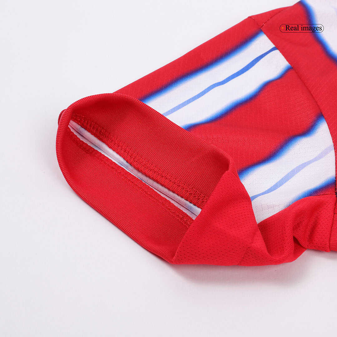 Kid's Atletico Madrid Home Soccer Jersey Kit(Jersey+Shorts) 2024/25Aut