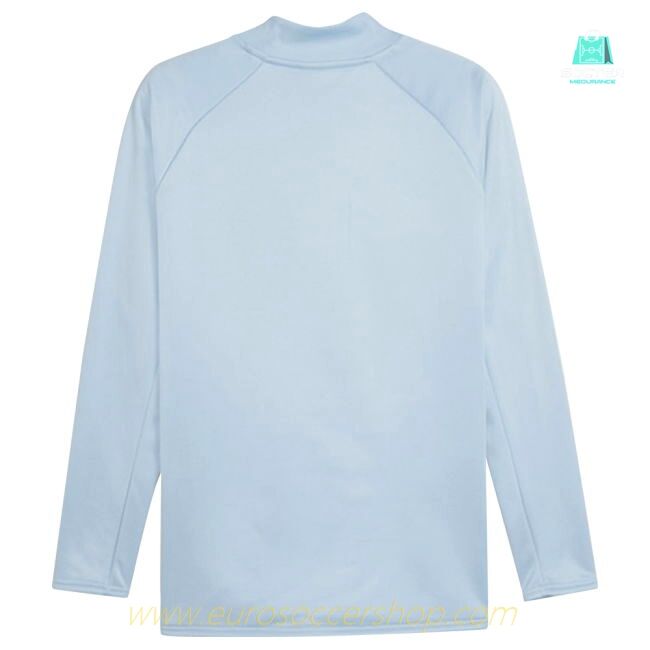 2023-2024 Man City Prematch LS Sweat Top (Silver Sky)