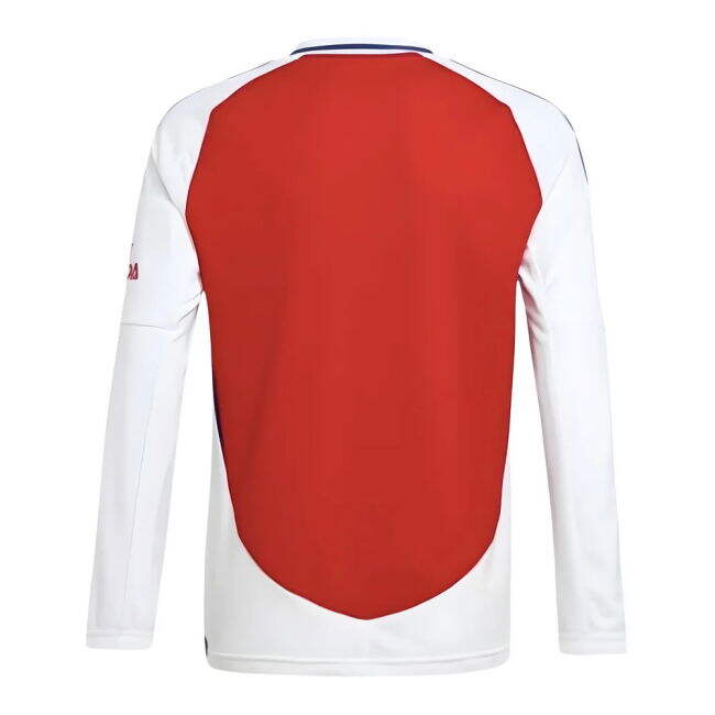 2024-2025 Arsenal Long Sleeve Home Shirt (Kids) (Your Name)