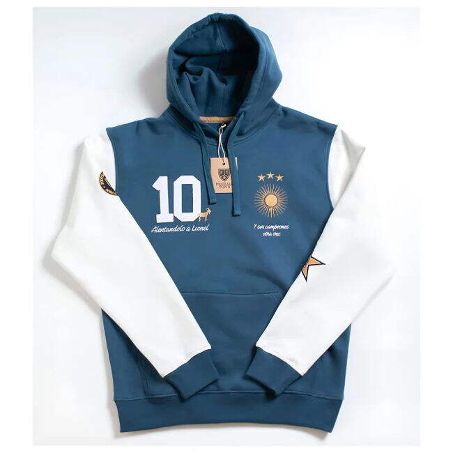 Performance-Driven Argentina Messi Hoodie El Sol Goat Blue