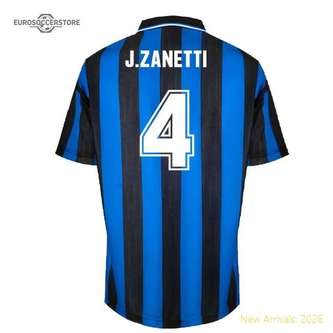 Pro-level Home Inter Milan J.zanetti Jersey 2023-2024 Breathable