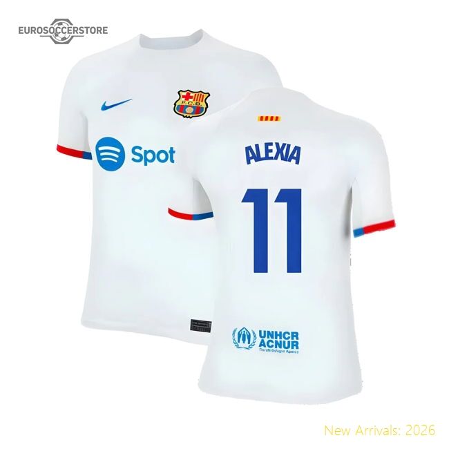 Professional-Grade 2023-2024 Barcelona Away Shirt (Kids) (Alexia 11)
