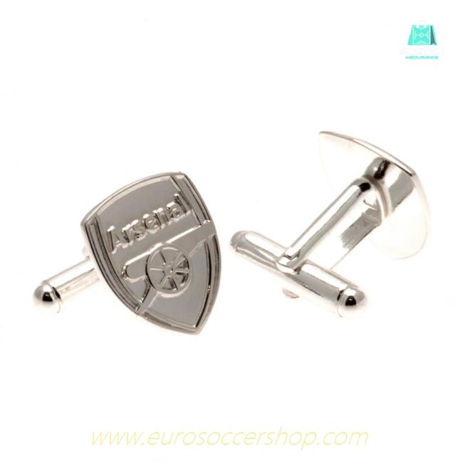 Arsenal FC Sterling Silver Crest Cufflinks