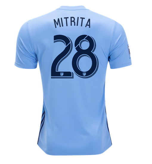 Cheap New York City Home 201920 Soccer Jersey Shirt Alexandru Mitrita