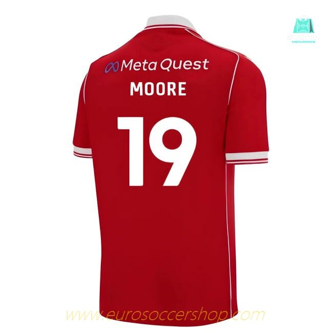 2025-2026 Wrexham Home Shirt (Moore 19)