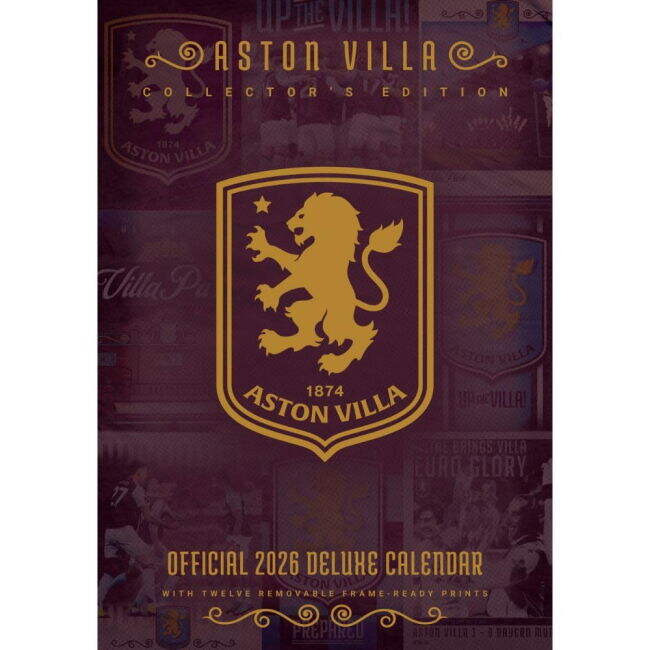 Aston Villa Club Team Fan Shirt - Adults Version (Calendar 2026)