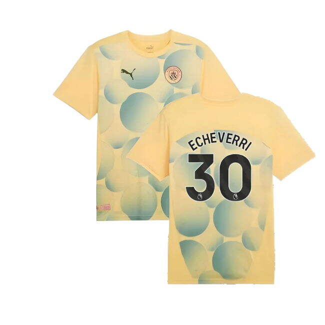Officially Licensed Man City Echeverri 30 2024 2024-2025 Man City P...