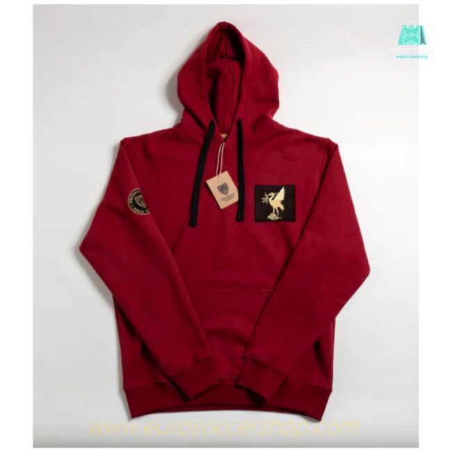 Liverpool Hoodie Bird Black Patch (Red)