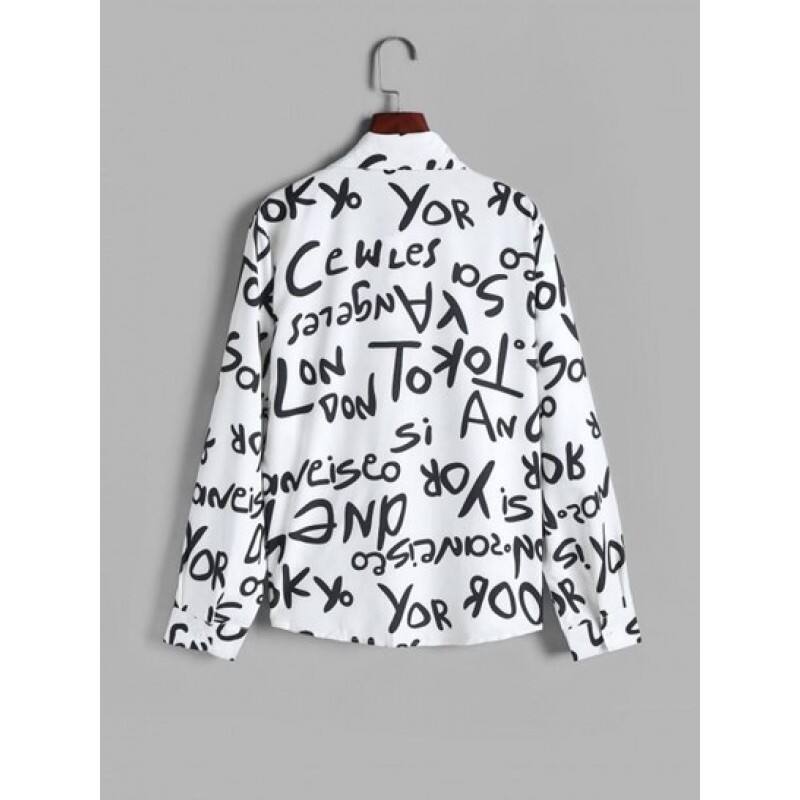 Allover Print Button Up Shirt EH4970