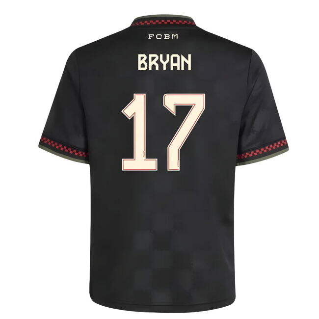 2025-2026 Bayern Third Shirt - Kids (Bryan 17) Moisture Wicking