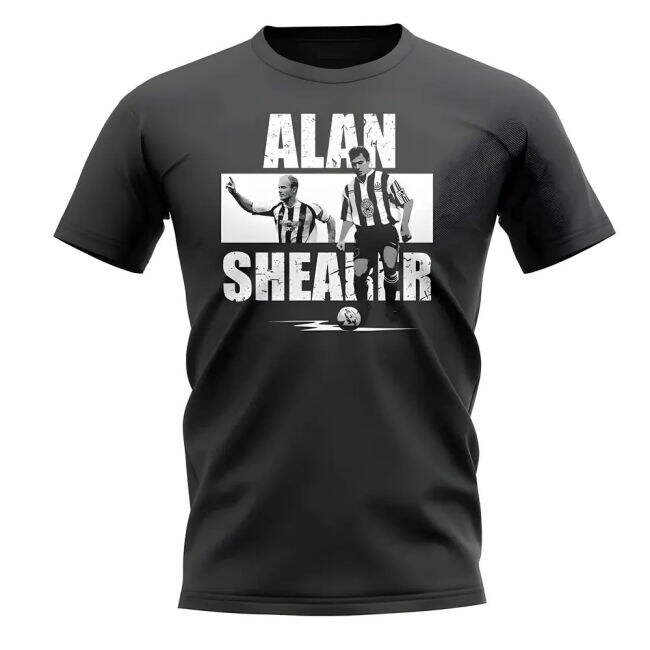 Alan Shearer Player Collage T-Shirt (Black)