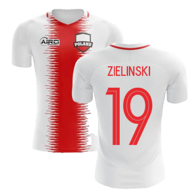 Zielinski 19 Authentic 2025-2026 Poland EURO Home Uniform