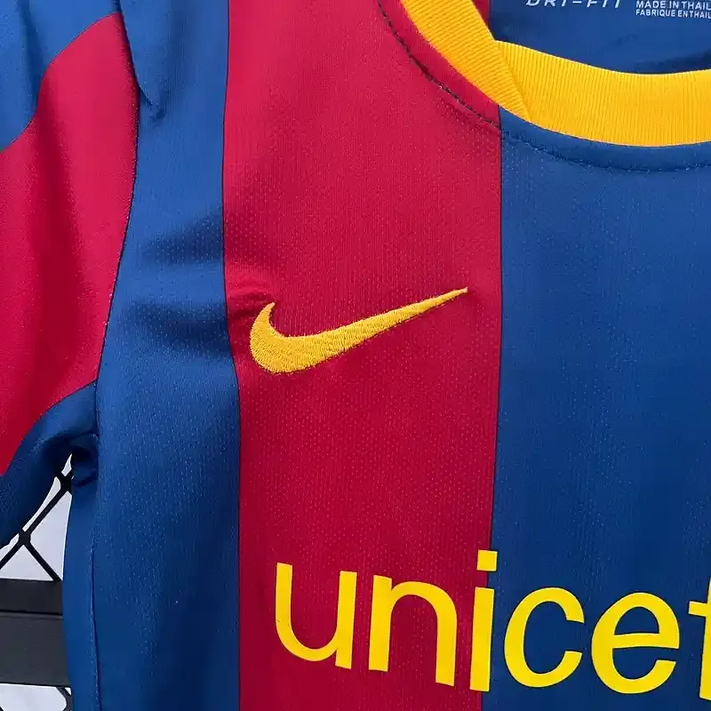 2010-2011 Kids Barcelona Jersey retro kit