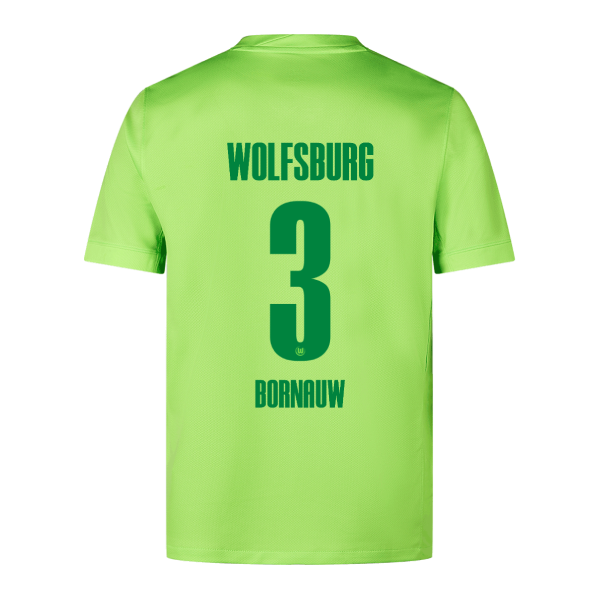 Wolfsburg 24-25 Home Bornauw 3 Football Jersey