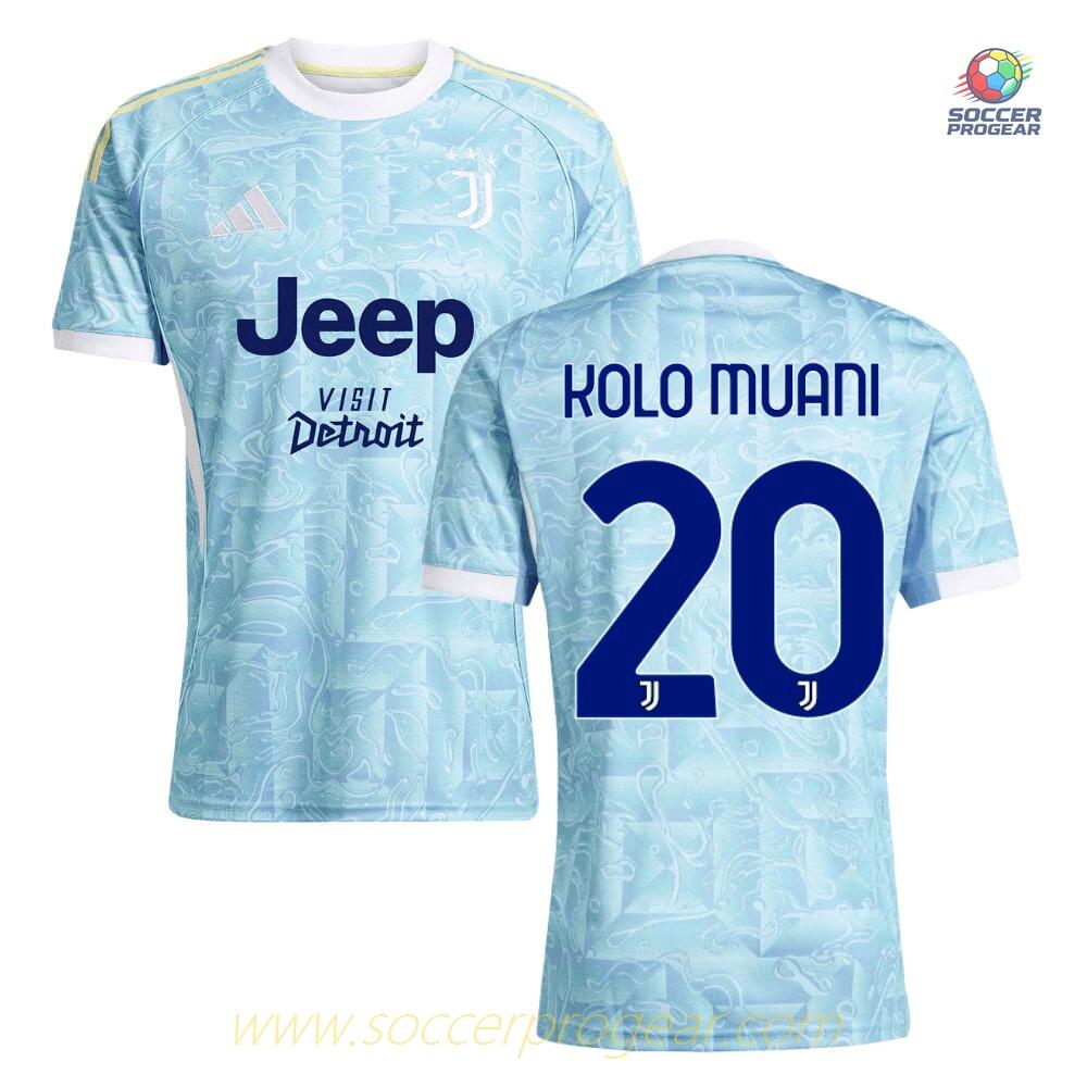 Juventus Away Soccer Football Shirt 2025/26 Collection Kolo Muani