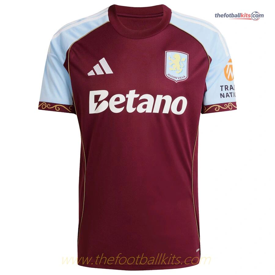 Aston Villa Home Soccer Football Shirt 2025-2026 Collection