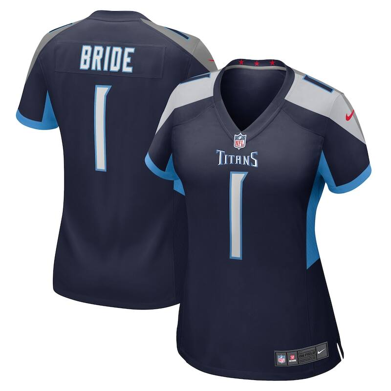 None Number 1 Bride Tennessee Titans Sleek Team Spirit Wear Game Day W