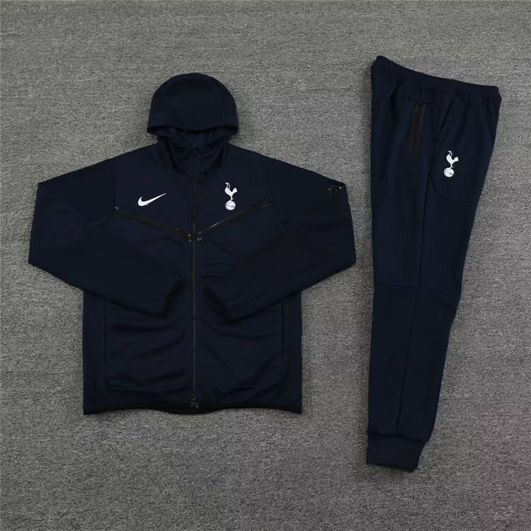 Elite Series Spurs 2324 Tottenham Hotspur Black Hoodie Jacket