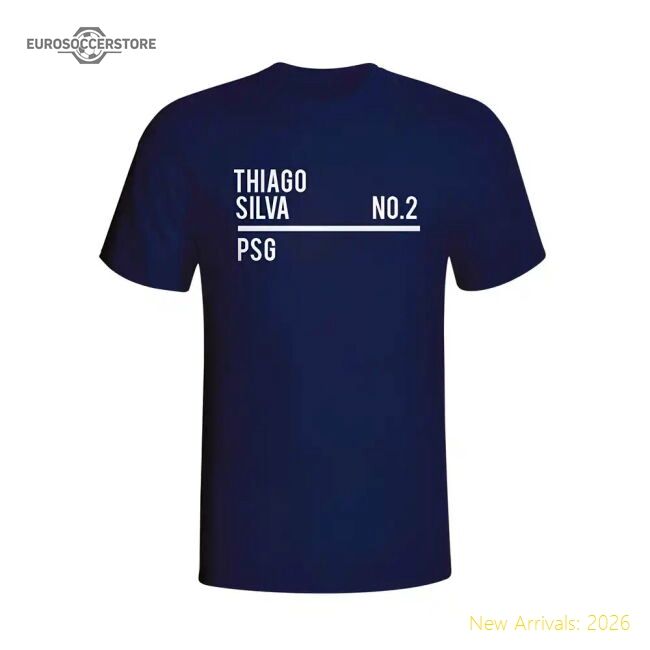 Supporter Premium Thiago Silva Psg Squad T-Shirt (Navy) - Kids