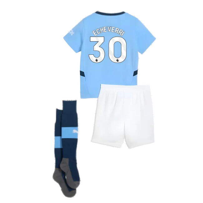 Man City Official Home Football Shirt 2024-20 Echeverri 30 M