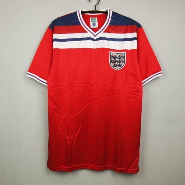 England 1980 year Travel Scarlet Football Strip