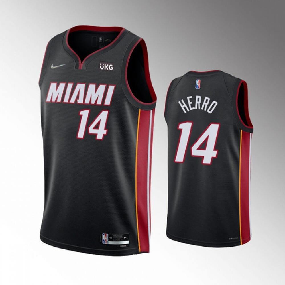 Performance Official Men's Miami Heat #14 Tyler Black Basketball Jersey