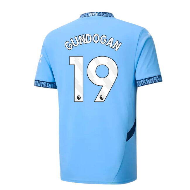 Ultra Comfort Football Man City Home Shirt Gundogan #19 Updated De...