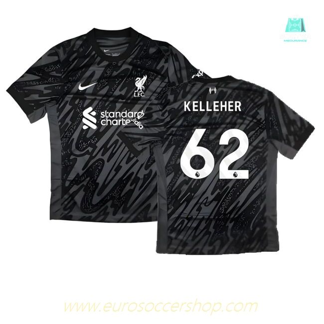 2024-2025 Liverpool Home Goalkeeper Shirt (Black) (Kelleher 62)