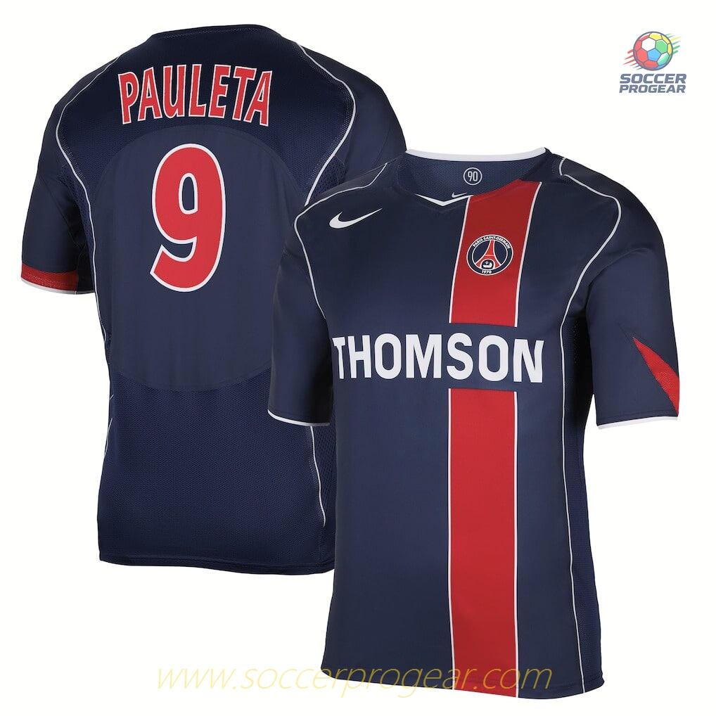 PSG Home Team Jersey Re-Edition 2004 2005 Pauleta