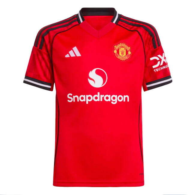 2025-20 Man Utd Home Jersey Fernandes #8 M S Kids