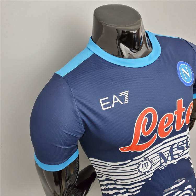 Napoli 21-22 Maradona Commemorative Version Blue Soccer Jersey