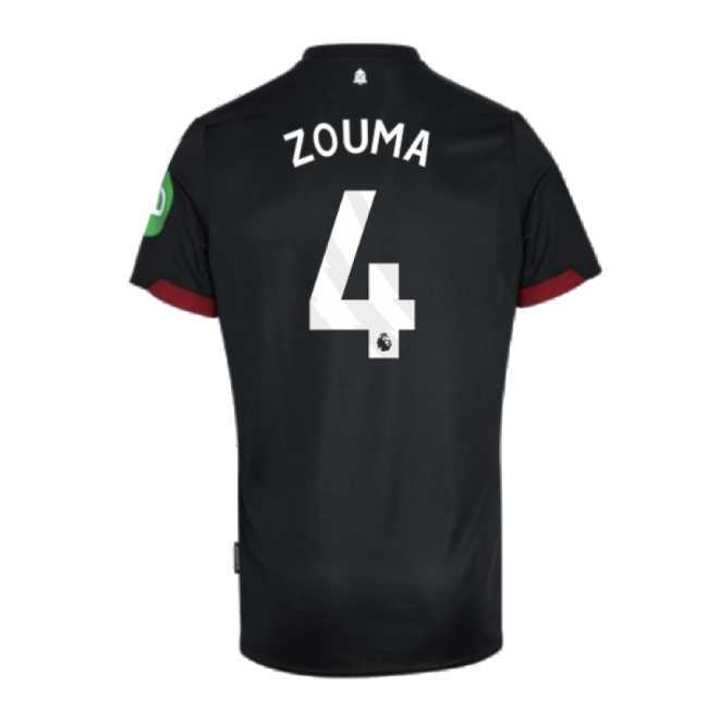 West Ham 2024-20 Away Football Kit Zouma Name & Number M S