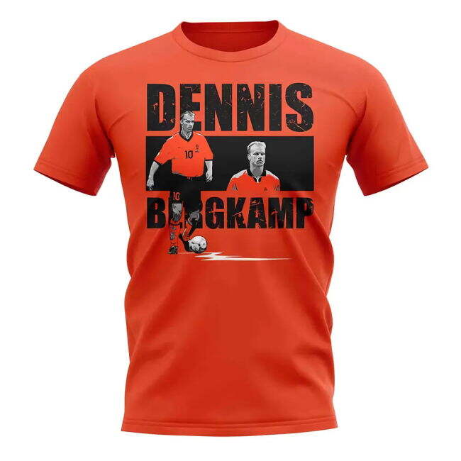 Dennis Bergkamp Player Collage T-Shirt (Orange)