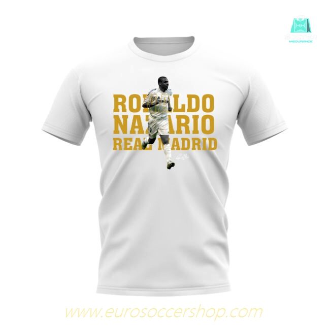 Ronaldo Nazario Real Madrid Player Tee (White)