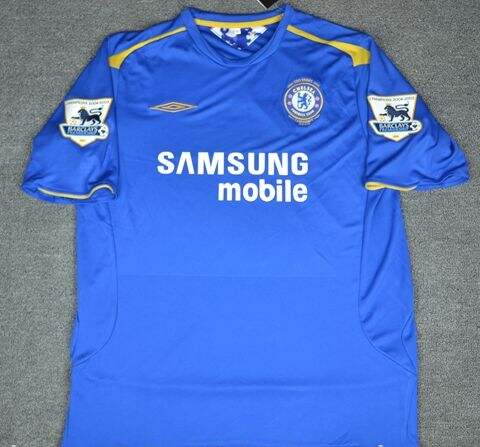 05-06 CHELSEA RETRO HOME BLUE FOOTBALL JERSEY SHIRT - Official