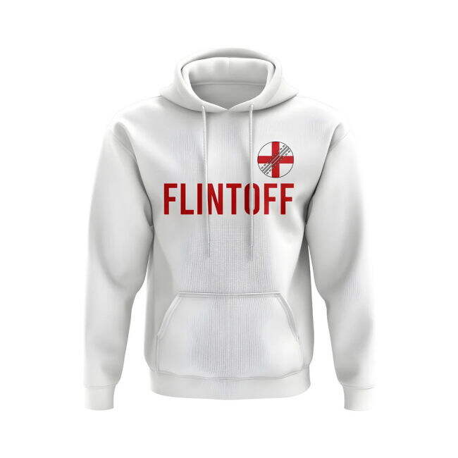 Andrew Flintoff England Name Hoody (White)