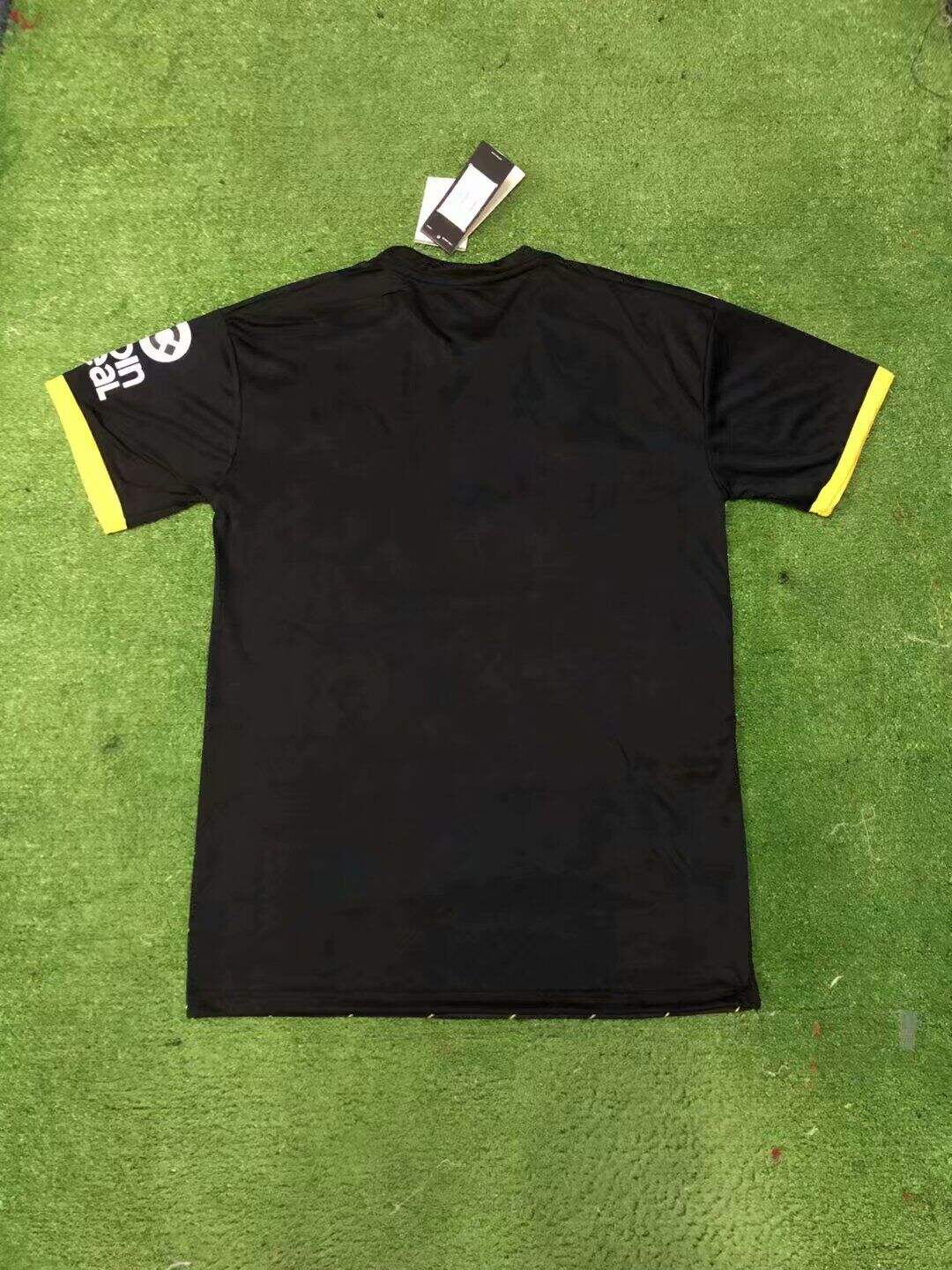Comfort Fit 2019-20 Wolverhampton Wanderers Away Black Soccer Jerseys