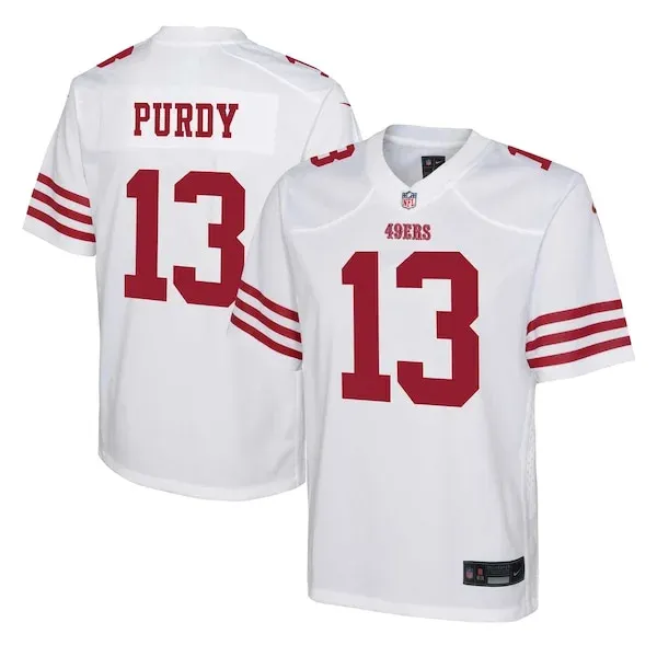San Francisco 49ers Brock Purdy Game Jersey - White | NFL Player Je...