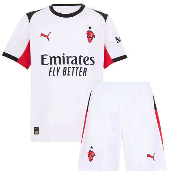 Kids AC Milan 2526 Away Kit ShirtShorts - Official Replica 18675