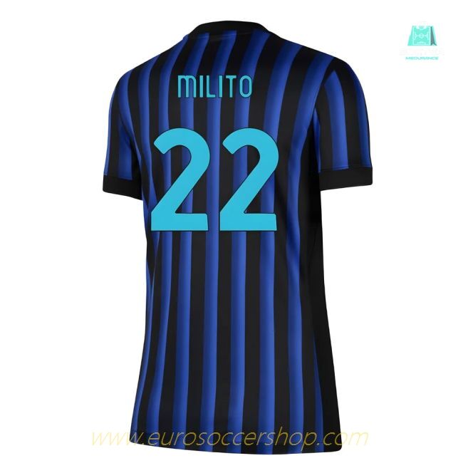 2025-2026 Inter Milan Home Shirt (Womens) (Milito 22)