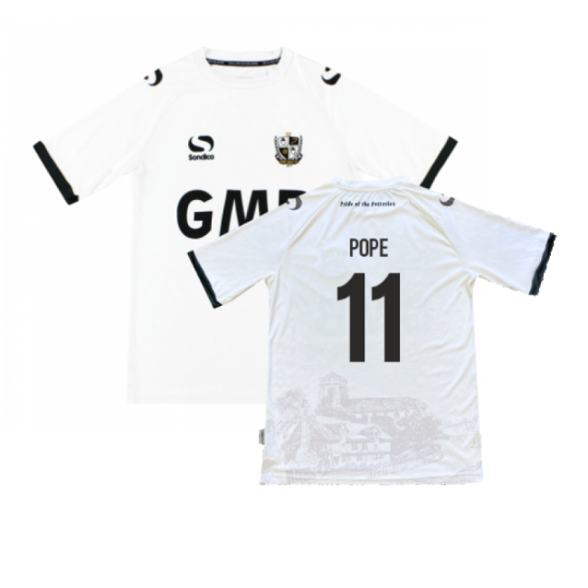 Port Vale 2013-14 Home Jersey ((Very Good) S) (Pope 11)