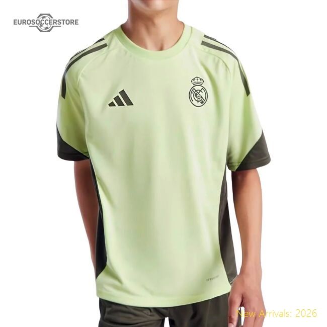 Premium 2025-2026 Real Madrid Training Jersey (almost Lime) - Kids