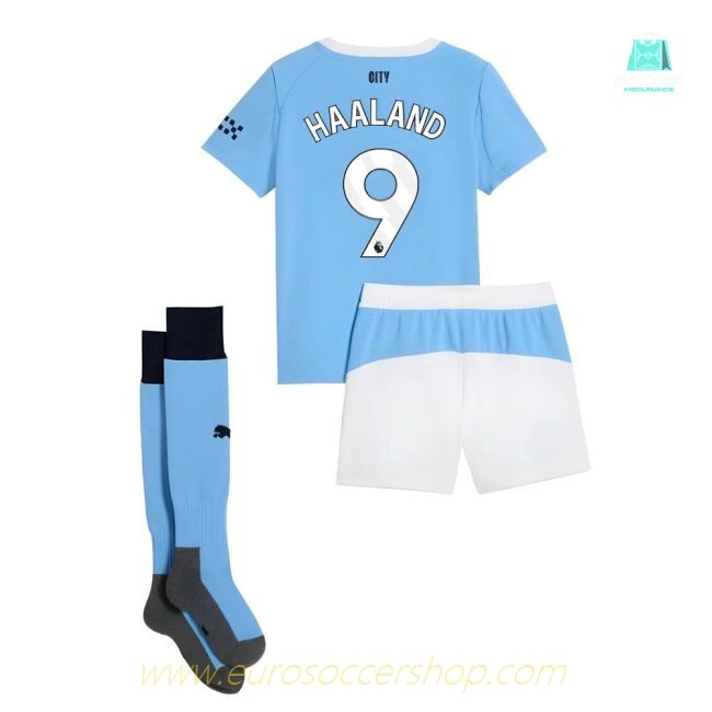 2025-2026 Man City Home Mini Kit (Haaland 9)