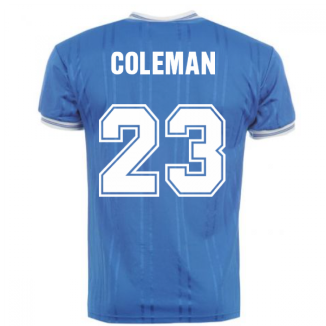 Score Draw Everton 1984 Shirt - COLEMAN 23 (Adult